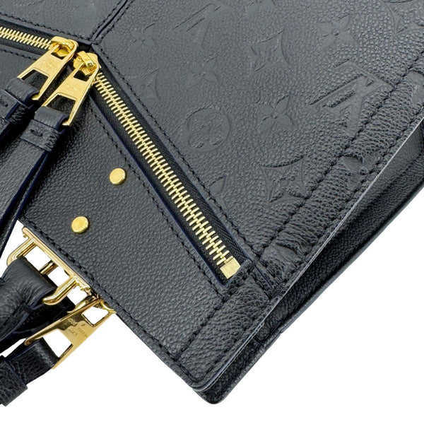 LOUIS VUITTON Sully PM Monogram Empreinte Leather Shoulder Bag Black