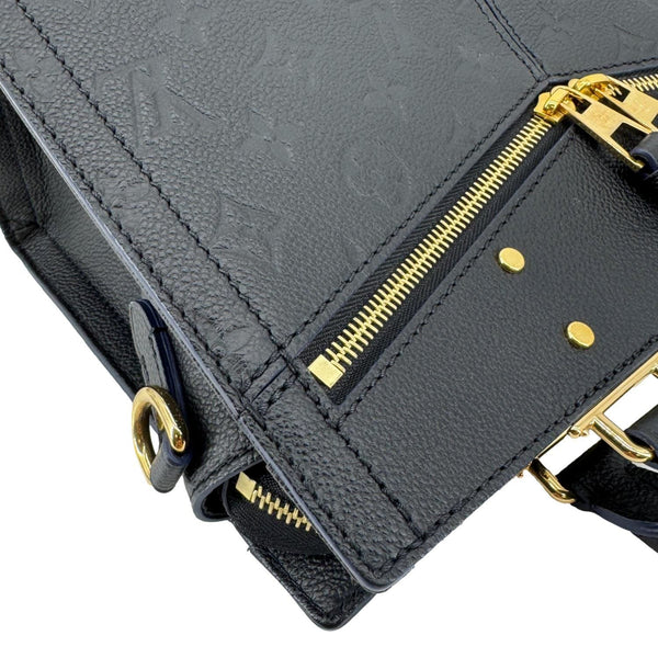 LOUIS VUITTON Sully PM Monogram Empreinte Leather Shoulder Bag Black