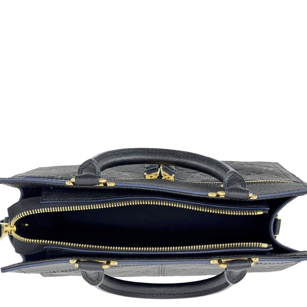 LOUIS VUITTON Sully PM Monogram Empreinte Leather Shoulder Bag Black