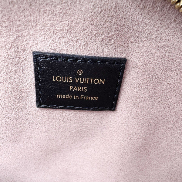 LOUIS VUITTON Coussin PM Monogram Embossed Leather Shoulder Bag Black