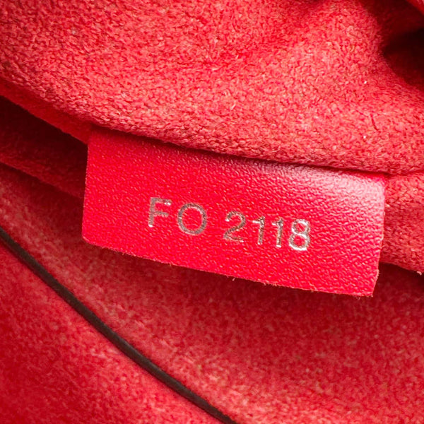 LOUIS VUITTON Very Monogram Leather Messenger Bag Red