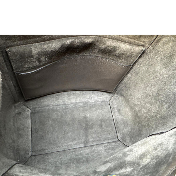 CELINE Micro Belt Grained Leather Shoulder Bag Grey