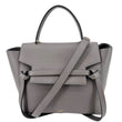 CELINE Micro Belt Grained Leather Shoulder Bag Grey