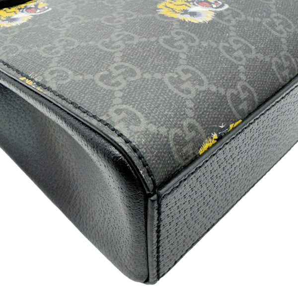 Gucci Interlocking GG Mini Supreme Tiger Printed Canvas Tote Bag Gray 696010