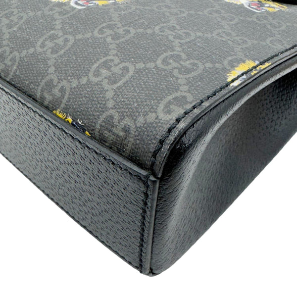 Gucci Interlocking GG Mini Supreme Tiger Printed Canvas Tote Bag Gray 696010