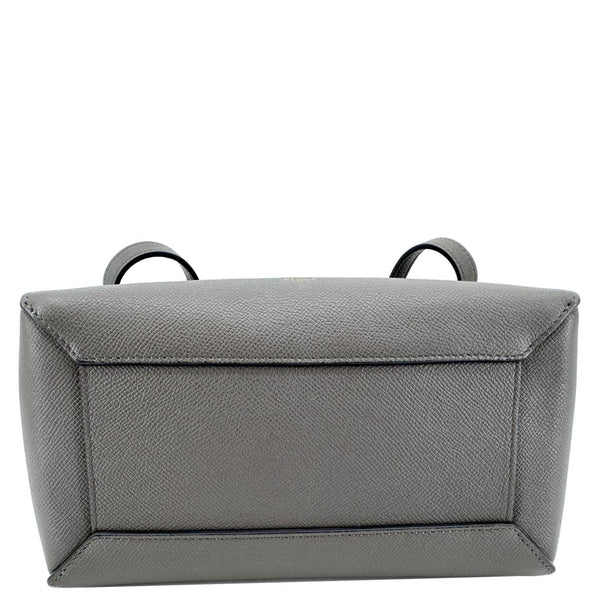 CELINE Micro Belt Grained Leather Shoulder Bag Grey