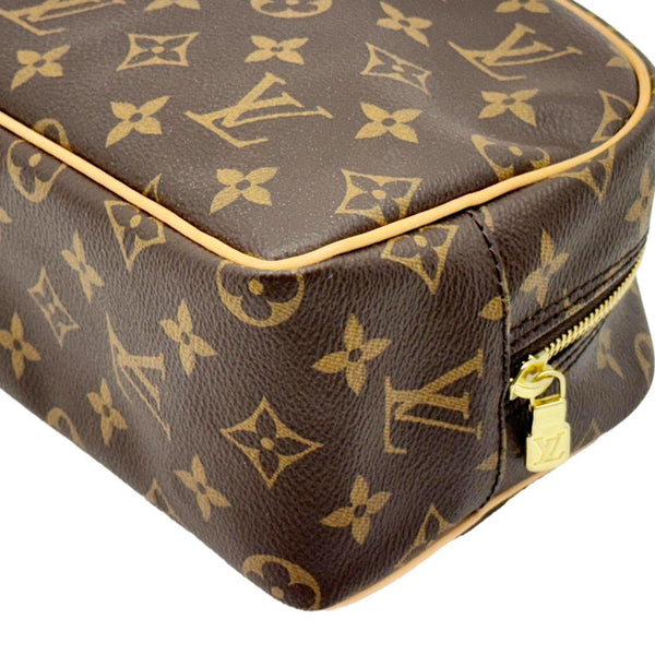 LOUIS VUITTON Toiletry 25 Monogram Canvas Cosmetic Pouch Brown