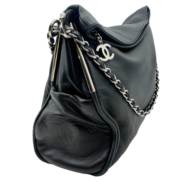 CHANEL Ultimate Large Soft Leather Hobo Bag Black