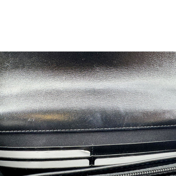 CHANEL Pillow Crush Quilted Lambskin Leather WOC Crossbody Bag Black