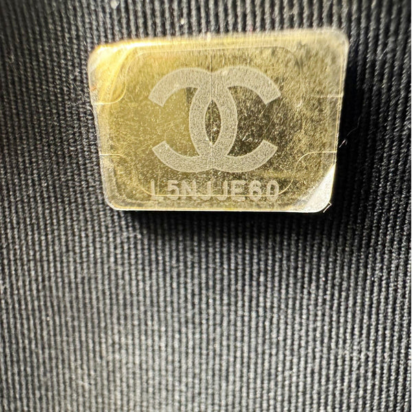 CHANEL Pillow Crush Quilted Lambskin Leather WOC Crossbody Bag Black