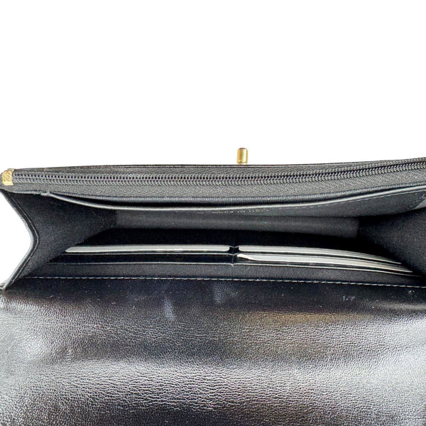 CHANEL Pillow Crush Quilted Lambskin Leather WOC Crossbody Bag Black