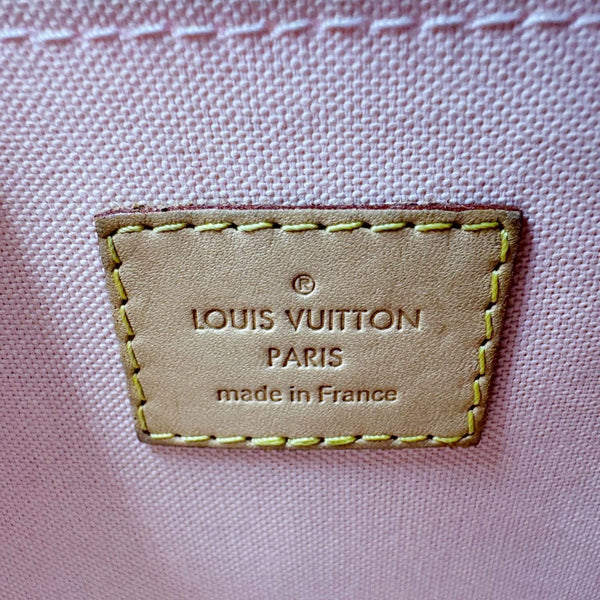 LOUIS VUITTON Croisette Damier Azur Satchel Crossbody Bag Rose Ballerine