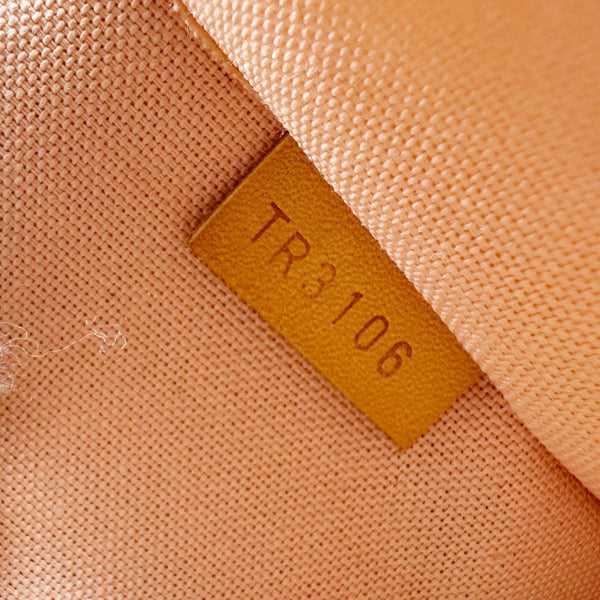 LOUIS VUITTON Croisette Damier Azur Satchel Crossbody Bag Rose Ballerine