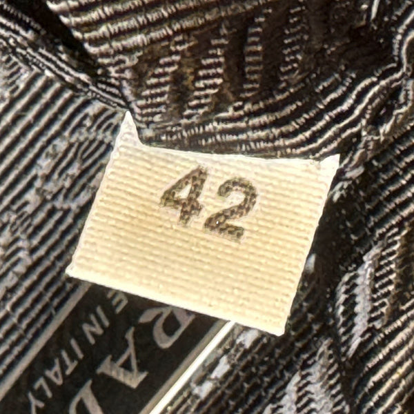 PRADA Triangle Leather Clutch Yellow