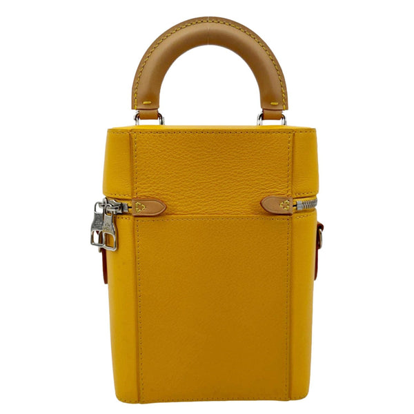 LOUIS VUITTON Vertical Box Trunk Leather Shoulder Bag Yellow