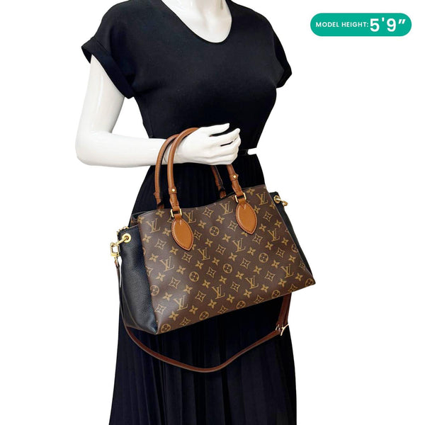 LOUIS VUITTON Vendome MM Monogram Canvas Shoulder Bag Brown