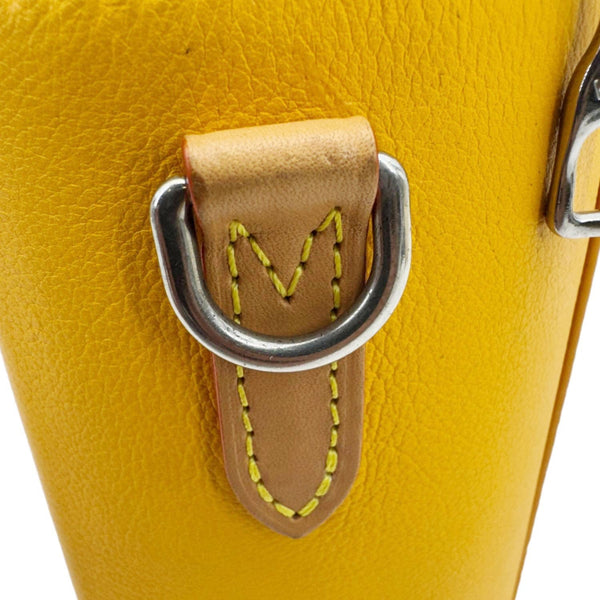 LOUIS VUITTON Vertical Box Trunk Leather Shoulder Bag Yellow