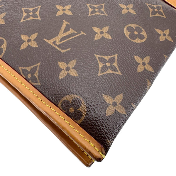 LOUIS VUITTON Saumur PM Monogram Canvas Messenger Bag Brown