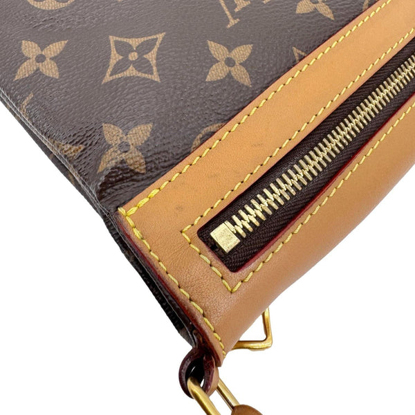 LOUIS VUITTON Saumur PM Monogram Canvas Messenger Bag Brown