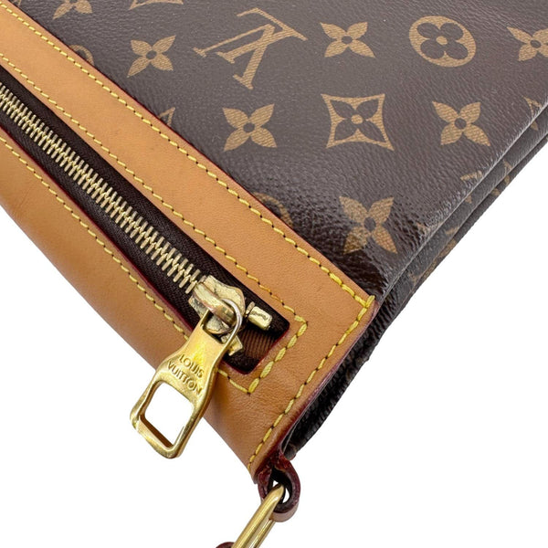 LOUIS VUITTON Saumur PM Monogram Canvas Messenger Bag Brown