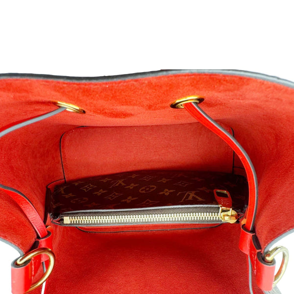 LOUIS VUITTON Neonoe MM Monogram Canvas Shoulder Bag Red
