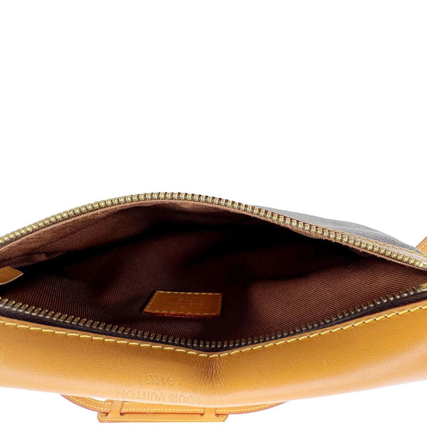 LOUIS VUITTON Saumur PM Monogram Canvas Messenger Bag Brown
