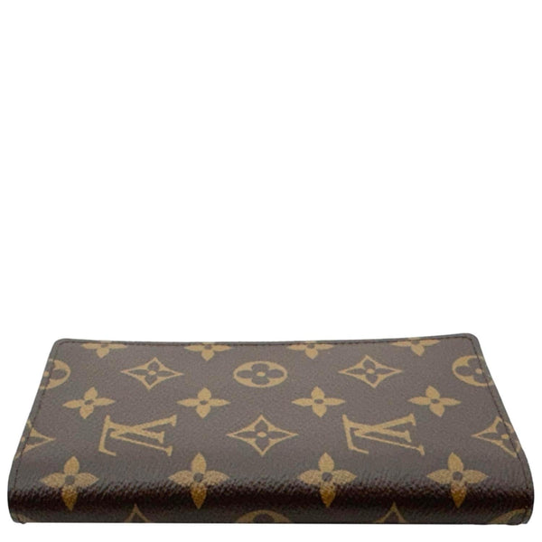 LOUIS VUITTON Pocket Agenda Cover Monogram Canvas Bifold Wallet Brown