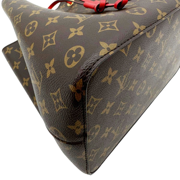 LOUIS VUITTON Neonoe MM Monogram Canvas Shoulder Bag Red
