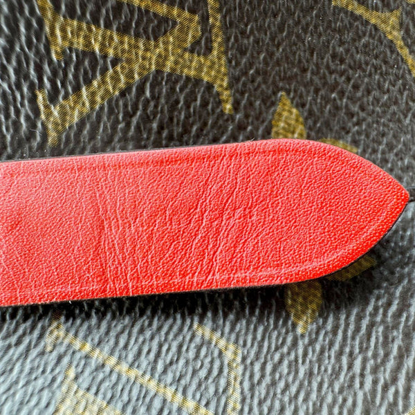 LOUIS VUITTON Neonoe MM Monogram Canvas Shoulder Bag Red