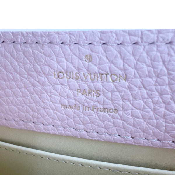 LOUIS VUITTON Capucines BB Taurillon Leather Crossbody Bag Pink
