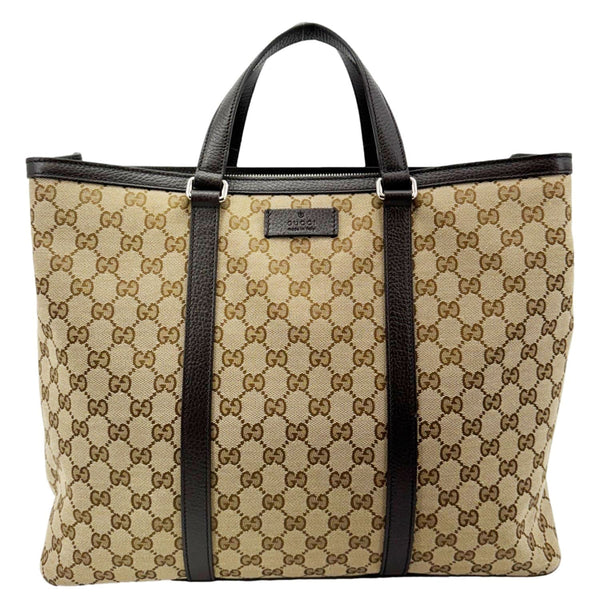 GUCCI Joy Large GG Supreme Canvas Shopping Tote Bag Beige 449169