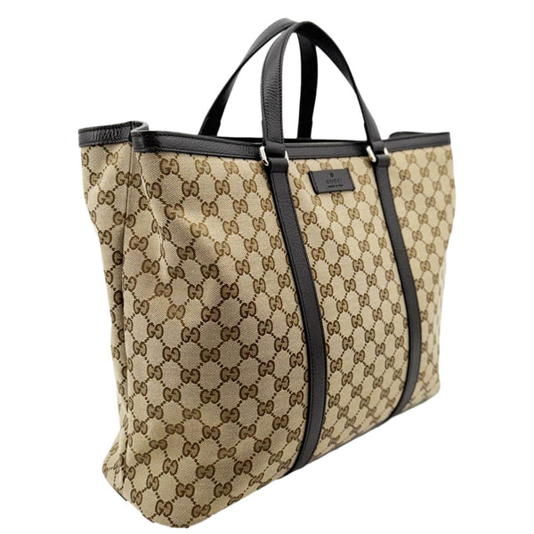 GUCCI Joy Large GG Supreme Canvas Shopping Tote Bag Beige 449169