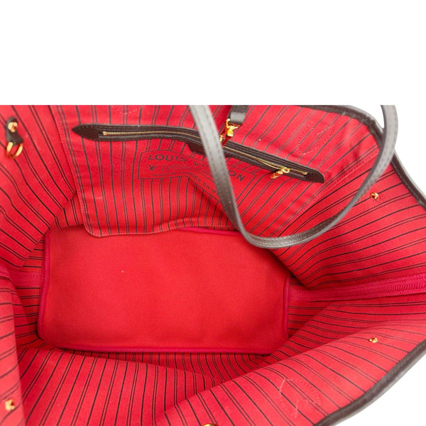 LOUIS VUITTON Neverfull GM Damier Ebene Tote Shoulder Bag Brown