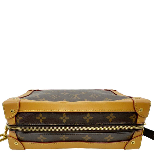 LOUIS VUITTON Soft Trunk Monogram Canvas Shoulder Bag Brown