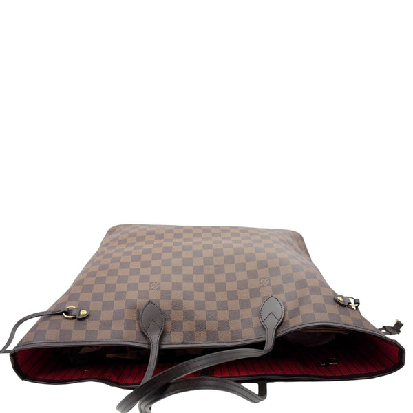 LOUIS VUITTON Neverfull GM Damier Ebene Tote Shoulder Bag Brown