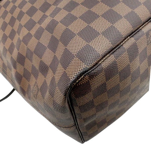 LOUIS VUITTON Neverfull GM Damier Ebene Tote Shoulder Bag Brown