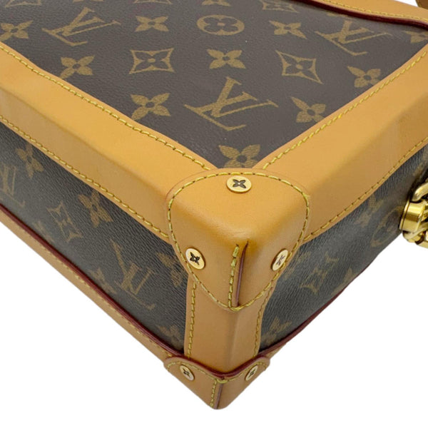 LOUIS VUITTON Soft Trunk Monogram Canvas Shoulder Bag Brown