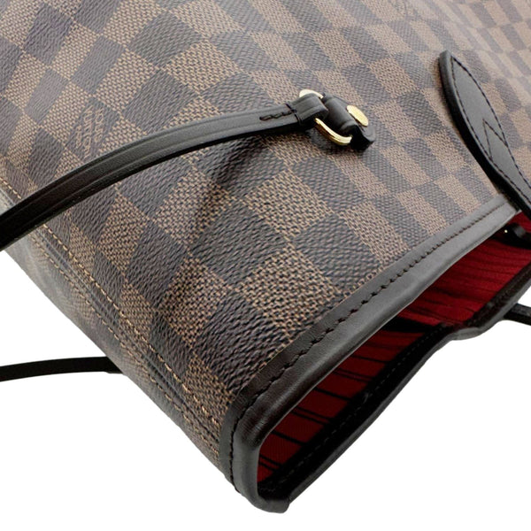 LOUIS VUITTON Neverfull GM Damier Ebene Tote Shoulder Bag Brown