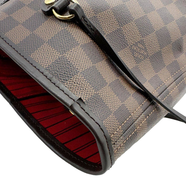 LOUIS VUITTON Neverfull GM Damier Ebene Tote Shoulder Bag Brown