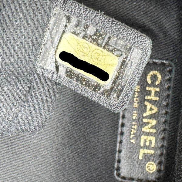 CHANEL Timeless CC Soft Quilted Caviar Leather Tote Bag Black