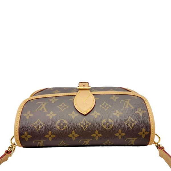 LOUIS VUITTON Diane Monogram Canvas Crossbody Bag Brown