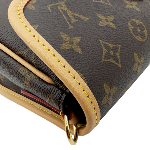 LOUIS VUITTON Diane Monogram Canvas Crossbody Bag Brown