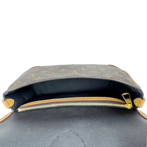LOUIS VUITTON Diane Monogram Canvas Crossbody Bag Brown