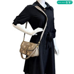 LOUIS VUITTON Diane Empreinte Monogram Leather Shoulder Bag Bicolor