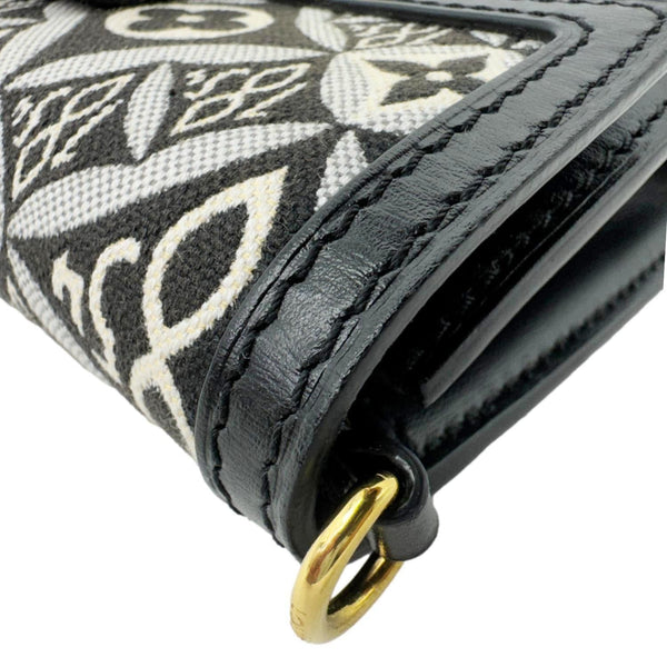LOUIS VUITTON Dauphine Since 1854 Jacquard Chain Wallet Black