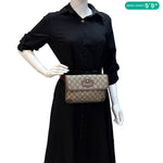 GUCCI Neo Web Vintage GG Monogram Canvas Belt Bag Beige 493930