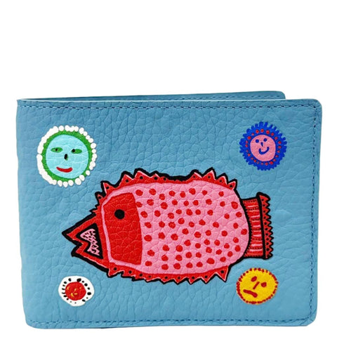 LOUIS VUITTON x YK Taurillon Leather Multiple Wallet Blue