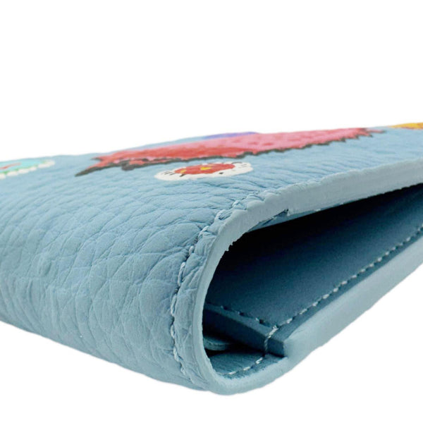 LOUIS VUITTON x YK Taurillon Leather Multiple Wallet Blue