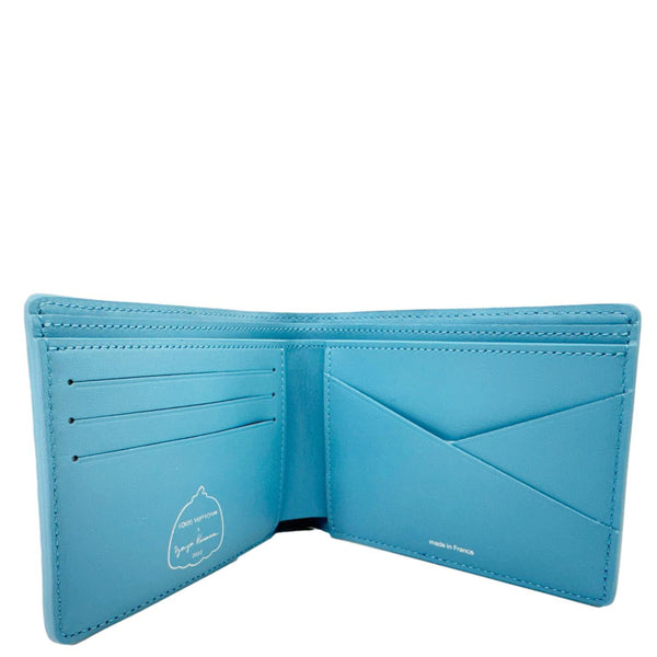 LOUIS VUITTON x YK Taurillon Leather Multiple Wallet Blue