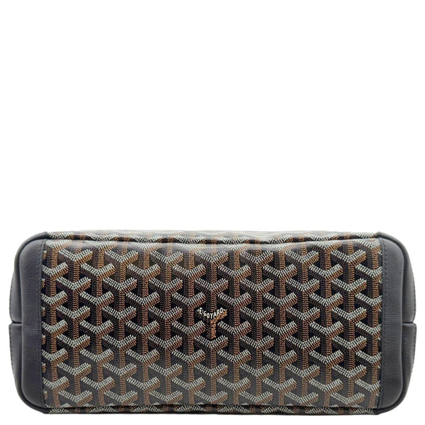 GOYARD Artois PM Chevron Print Coated Canvas Tote Bag Black